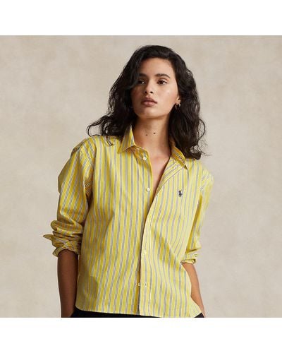 Polo Ralph Lauren Camisa de algodón con rayas - Amarillo