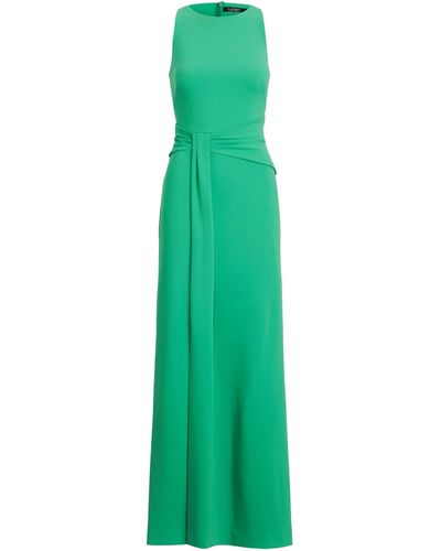 Ralph Lauren Ralph Lauren Crepe Sleeveless Gown - Green