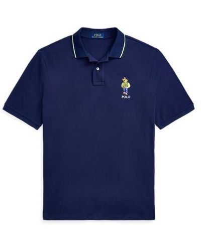 Polo Ralph Lauren Classic-Fit Piqué-Poloshirt - Blau