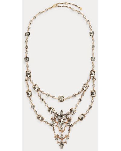 Ralph Lauren Collection Multi-crystal Necklace - White