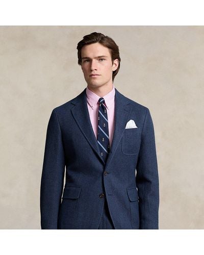 Ralph Lauren Polo Soft Linen-wool Tweed Sport Coat - Blue
