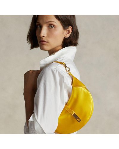 Ralph Lauren Polo Id Satin Mini Shoulder Bag - Yellow