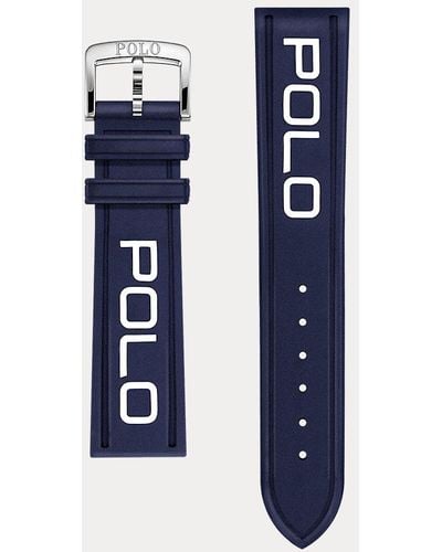 Polo Ralph Lauren Bracelet de montre Polo en caoutchouc - Bleu