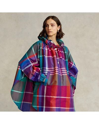 ralph lauren silk poncho