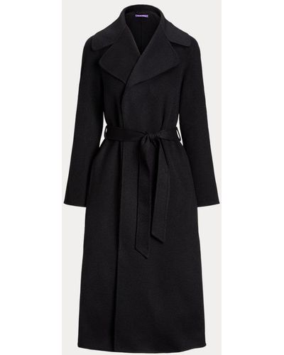 Ralph Lauren Collection Leonarda Wrap Coat - Black