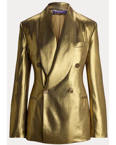 Ralph Lauren Collection Gregory Foiled Georgette Jacket - Green