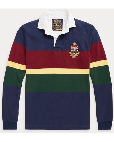 Polo Ralph Lauren Chemise de rugby en jersey rayé - Bleu