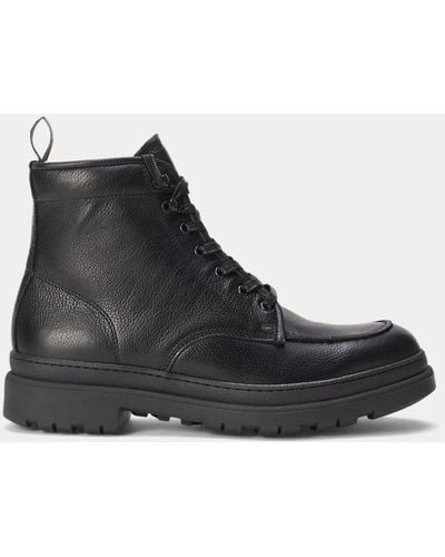 Polo Ralph Lauren Leather Lace-up Boot - Black