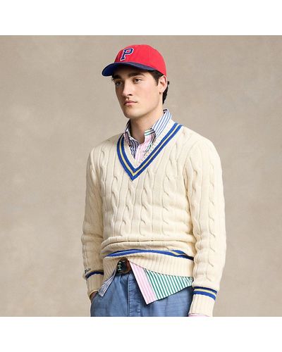 Ralph Lauren The Iconic Cricket Sweater - White