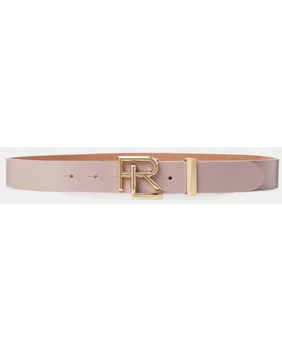 Ralph Lauren Collection Rl Box Leather Belt - Pink