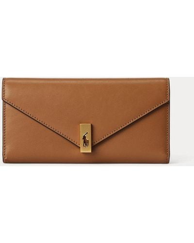 Polo Ralph Lauren Polo Id Leather Wallet - Brown