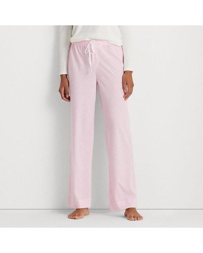 Lauren by Ralph Lauren Ralph Lauren Striped Jersey Pajama Pant - Pink