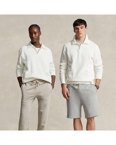Polo Ralph Lauren Fleece Collared Quarter-zip Sweatshirt - Gray