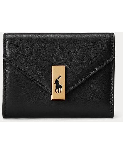 Polo Ralph Lauren Polo Id Leather Fold-over Card Case - White