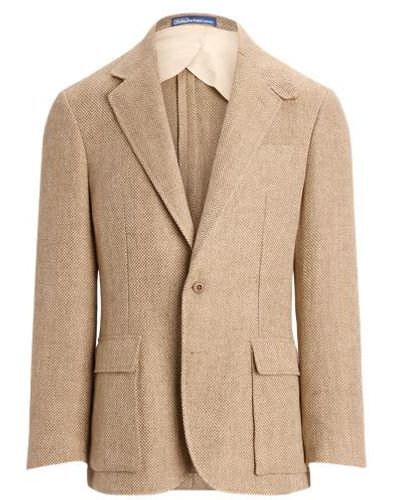 Polo Ralph Lauren The Rl67 Linen Twill Jacket - Natural