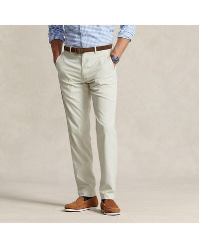 Ralph Lauren Tailored Fit Performance Twill Pant - Natural
