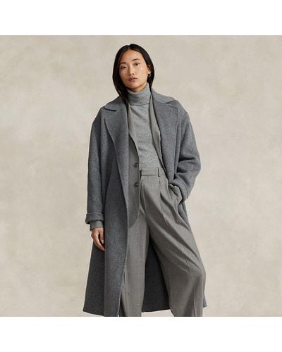 Polo Ralph Lauren Wool-blend Wrap Coat - Grey