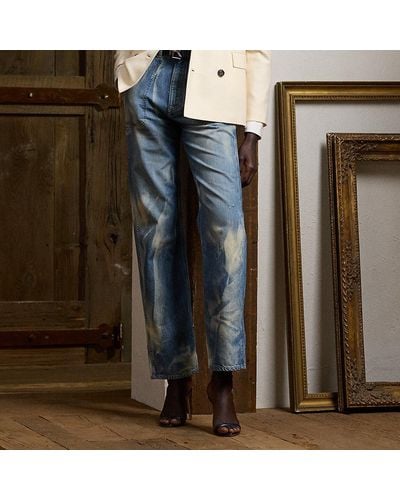 Ralph Lauren Collection Ralph Lauren Driss Wide-leg Denim Jean - Multicolor
