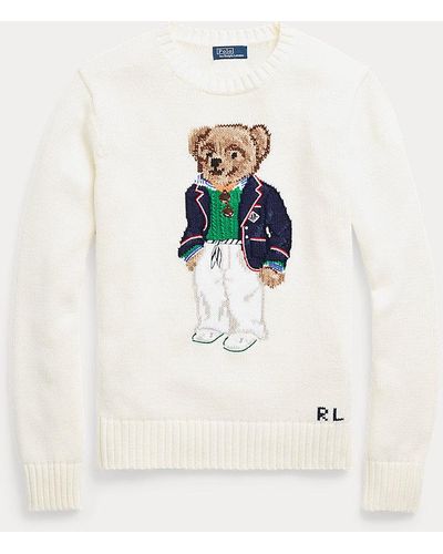Ralph Lauren Polo Bear Katoenen Trui - Wit