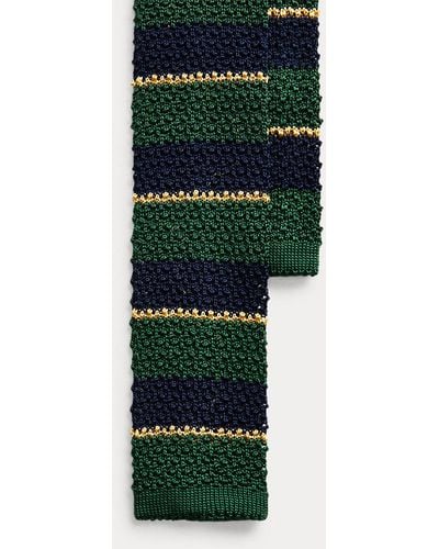 Polo Ralph Lauren Cravate rayée maille de soie - Multicolore