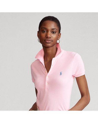 Polo Ralph Lauren Slim Fit Stretch Polo Shirt - Pink