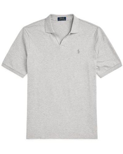 Polo Ralph Lauren Classic-Fit Poloshirt aus Stretchpiqué - Grau