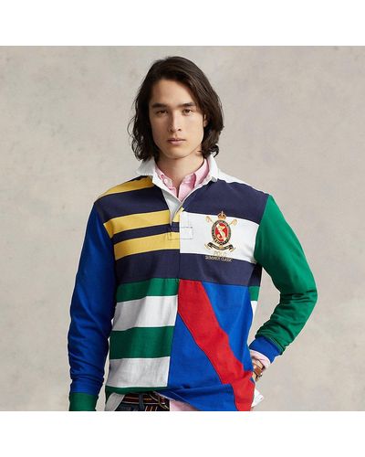 Polo Ralph Lauren Chemise de rugby à patchwork en jersey - Multicolore