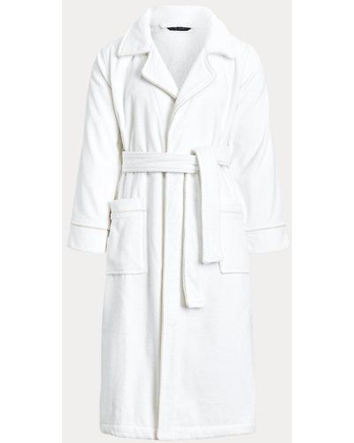 Ralph Lauren Rl Pajama Piped Robe - White