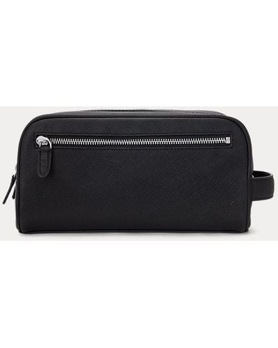 Polo Ralph Lauren Saffiano Leather Travel Case - Black