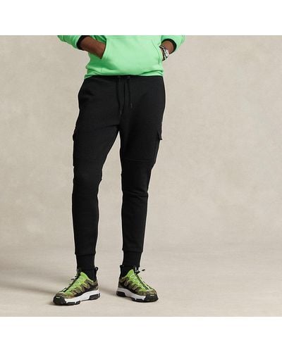 Ralph Lauren Pantaloni da jogging cargo maglia doppia - Nero
