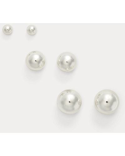 Lauren by Ralph Lauren Set di orecchini in tonalità argento - Bianco