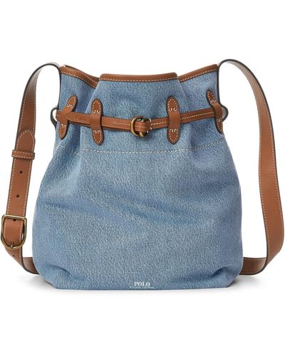 Polo Ralph Lauren Denim Bellport Bucket Bag - Blue