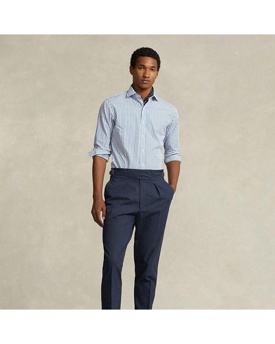 Ralph Lauren Buckled Ripstop Suit Trouser - Blue