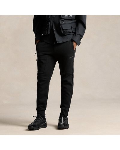 RLX Ralph Lauren Pantaloni impermeabili a maglia doppia - Nero