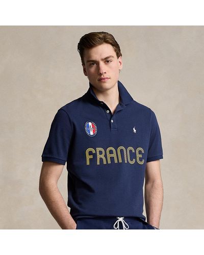 Ralph Lauren Classic Fit France Polo Shirt - Blue
