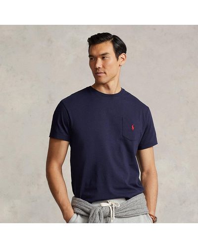 Polo Ralph Lauren Classic Fit Jersey Pocket T-shirt - Blue