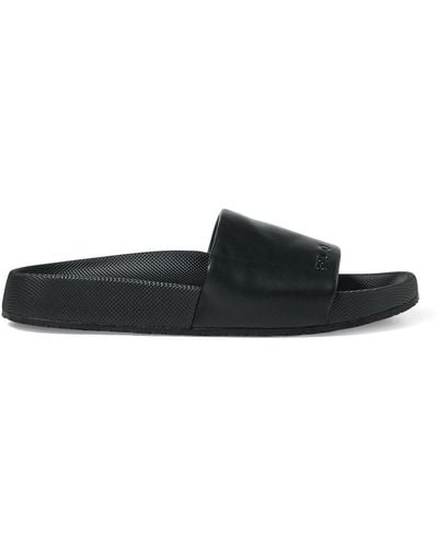Polo Ralph Lauren Cayson Logo Sandals - Black