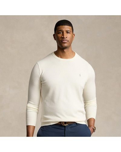 Polo Ralph Lauren Big & Tall - Cotton Crewneck Sweater - White