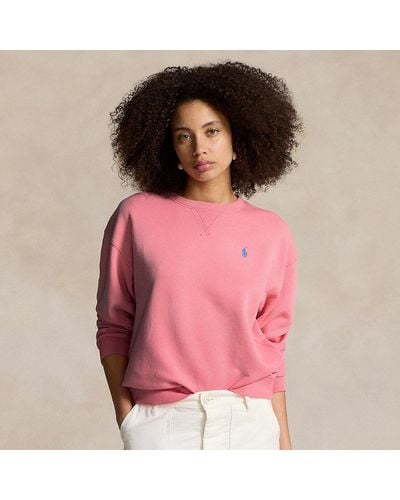 Polo Ralph Lauren Leichter Rundhalspullover aus Fleece - Pink