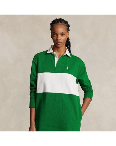 Ralph Lauren Cotton Jersey Rugby Dress - Green