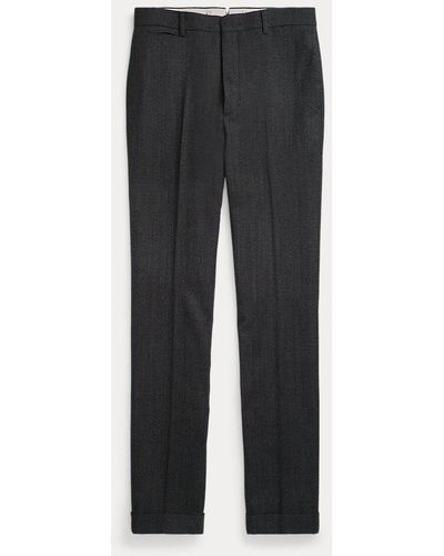 RRL Slim-Fit Anzughose aus Wolltweed - Grau