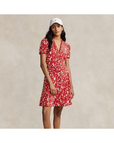 Polo Ralph Lauren Mini-jurk Met Nautisch Motief - Rood