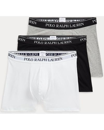 Polo Ralph Lauren Verpakking Van Drie Katoenen Boxershorts Met Stretch - Zwart