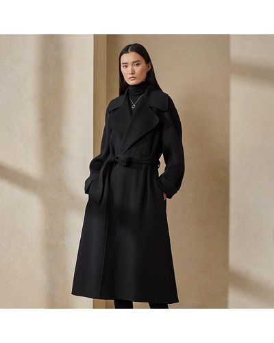 Ralph Lauren Collection Leonarda Cashmere Coat - Black