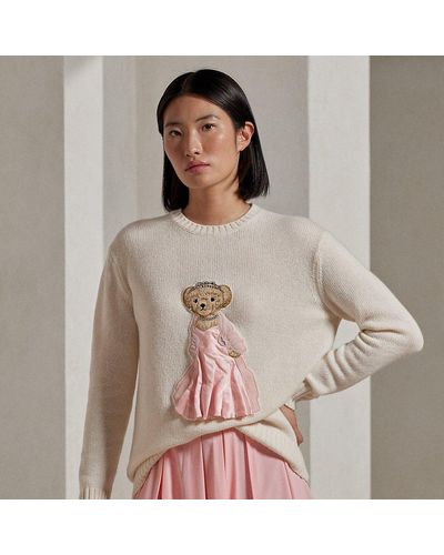 Ralph Lauren Collection Pullover Lunar New Year mit Polo Bear - Grau