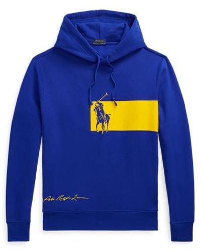 Polo Ralph Lauren Fleece-Kapuzenshirt mit Logo - Blau