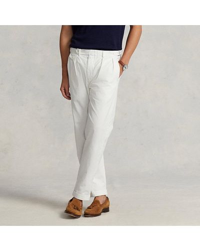 Polo Ralph Lauren Pantalon slim fuselé à pinces en sergé - Multicolore
