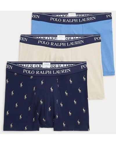 Polo Ralph Lauren 3 bóxers de algodón con elástico - Azul