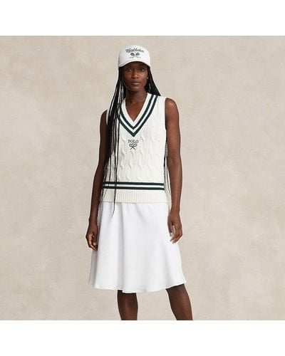 Polo Ralph Lauren Wimbledon Umpire A-line Skirt - Natural