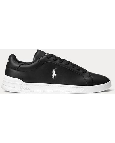 Polo Ralph Lauren Sneaker Heritage Court II in pelle - Nero